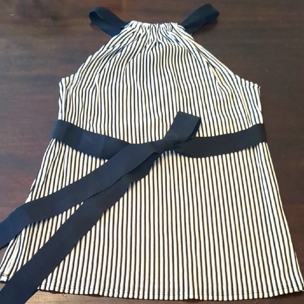 W by Worth Black and White Stripe Tunic
